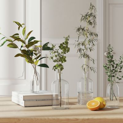 水生植物玻璃花瓶摆件