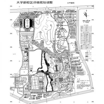 大学园林景观设计平面