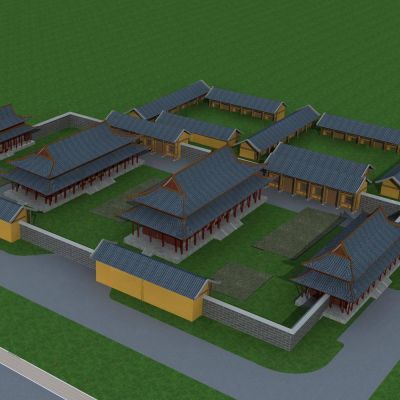 中式古建筑寺庙