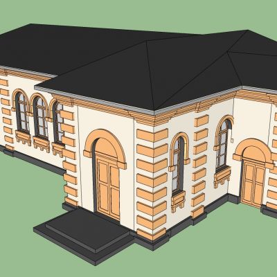 欧式风格小型图书馆