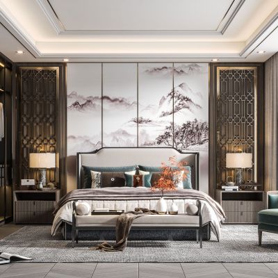 新中式卧室