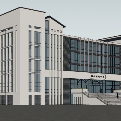 图书馆大楼SU模型