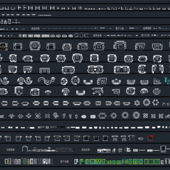 动态图库丨家具图库丨整体大衣柜 整木家具CAD图库