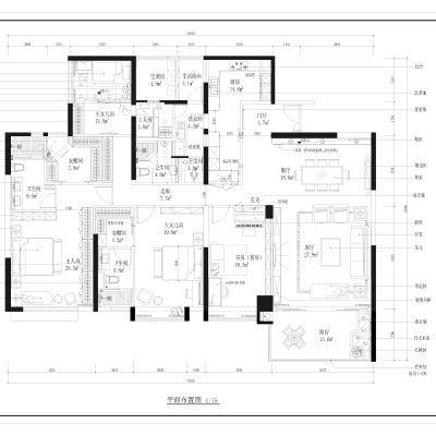 大户型住宅高端平面设计