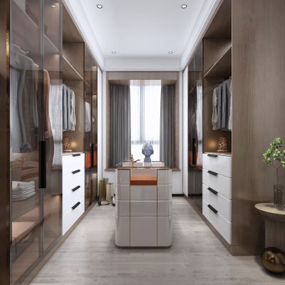 现代轻奢衣帽间