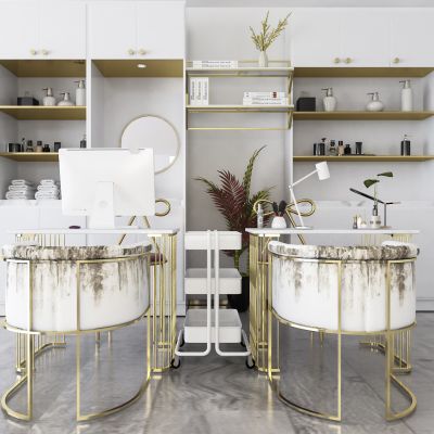 现代电脑桌 橱柜组合