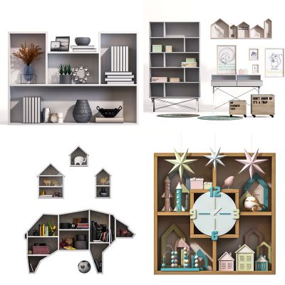 现代装饰架 书架