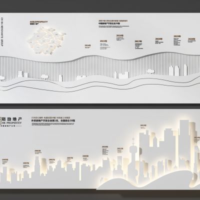 现代文化墙展示墙背景墙