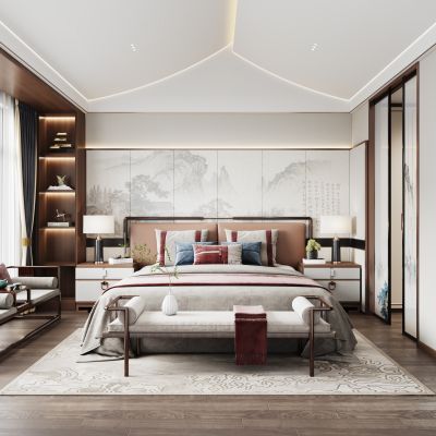 新中式卧室