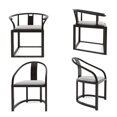 新中式休闲单椅