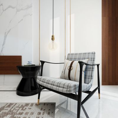 现代轻奢休闲椅