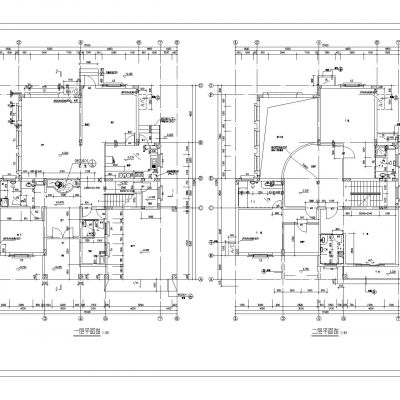 150套别墅建筑设计CAD施工图纸