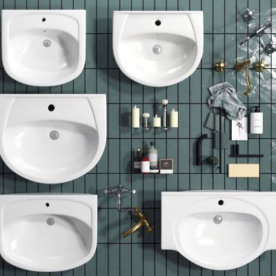 现代洗脸盆组合