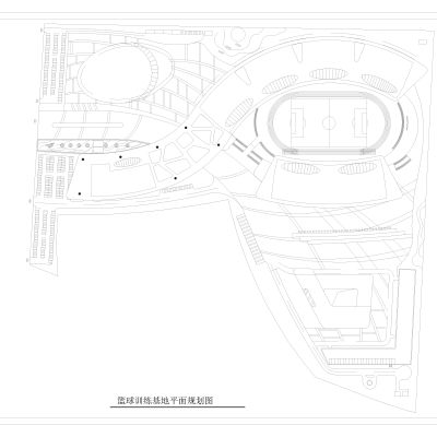 体育中心篮球基地平面