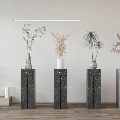 现代轻奢盆栽组合