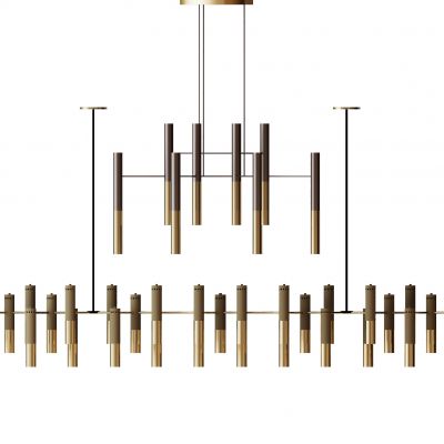 现代金属多头吊灯