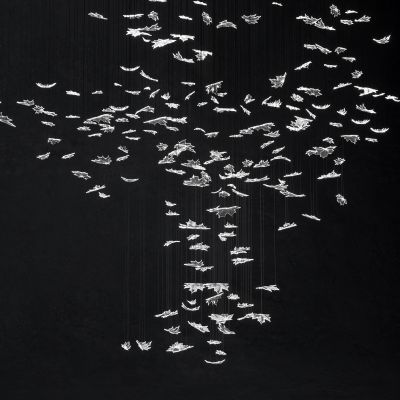 现代水晶叶片吊灯