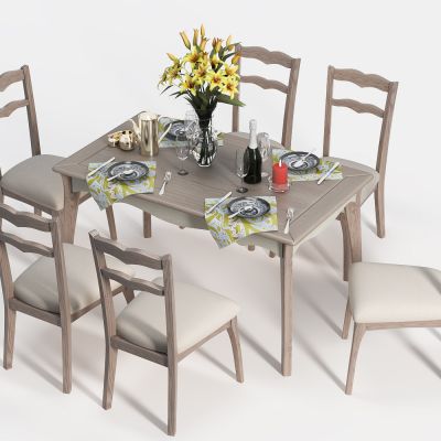 简欧餐桌椅
