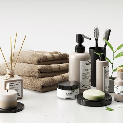现代卫浴用品洗漱用品组合