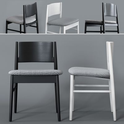 现代实木休闲单椅