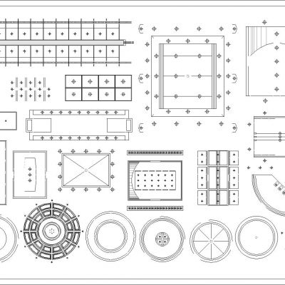 吊顶｜造型大全cad