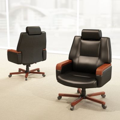 现代皮质办公椅