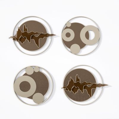 新中式墙饰墙饰挂件 金属墙饰 圆形墙饰3D模型