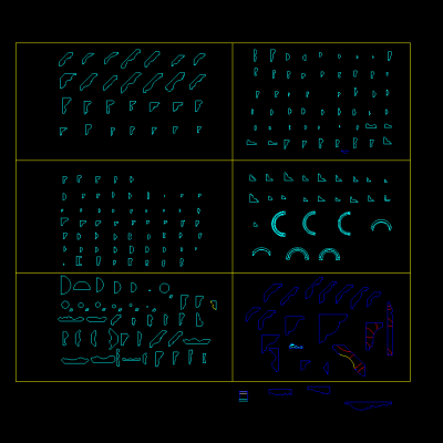 常用石膏角线欧式线条模块