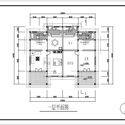 农村小康住宅设计方案CAD图纸带效果图