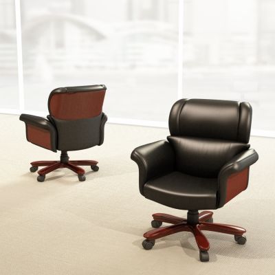 现代皮质办公椅