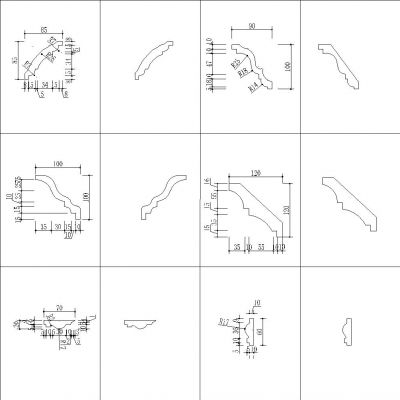 石膏线｜放样线｜CAD