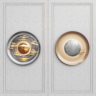 现代低奢墙饰组合