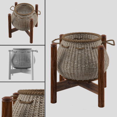 东南亚竹篓箱子
