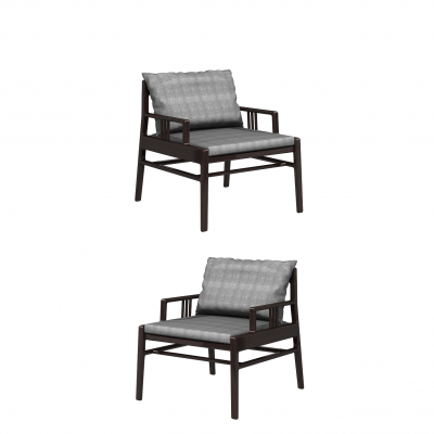 新中式单人休闲椅子