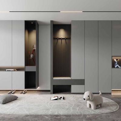 现代鞋柜衣帽柜