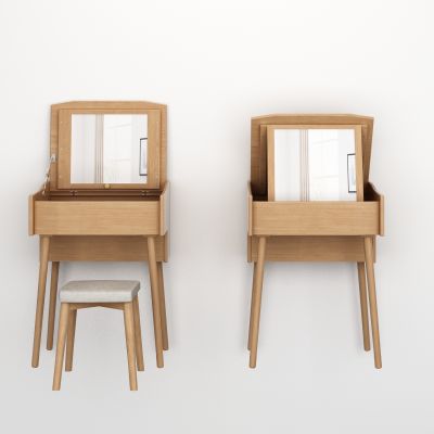 北欧实木梳妆台