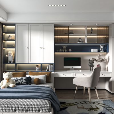 现代榻榻米卧室