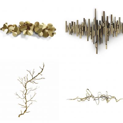 现代轻奢金属墙饰壁挂