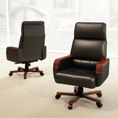 现代皮质办公椅