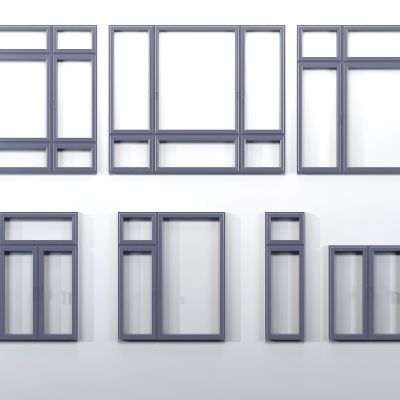 现代窗户窗框