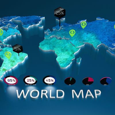 现代世界地图设计