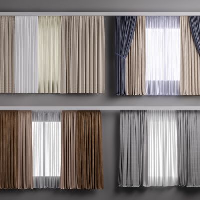 现代窗帘组合