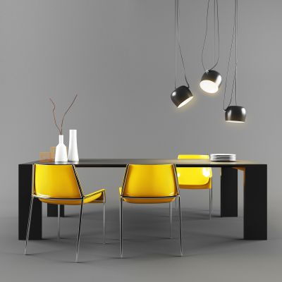 现代餐桌椅组合