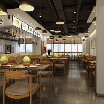 现代工业风餐厅 面馆