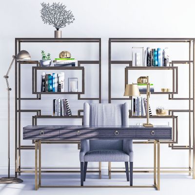 简欧书桌椅组合