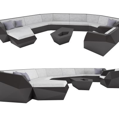 现代休闲异形沙发