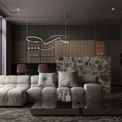 混搭风格个性客厅