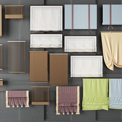 现代窗帘 窗帘组合