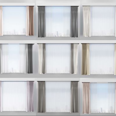 现代窗帘组合
