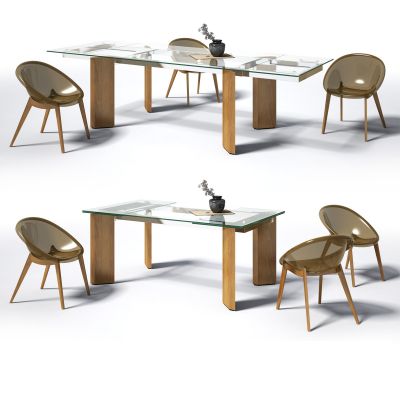现代餐桌椅组合